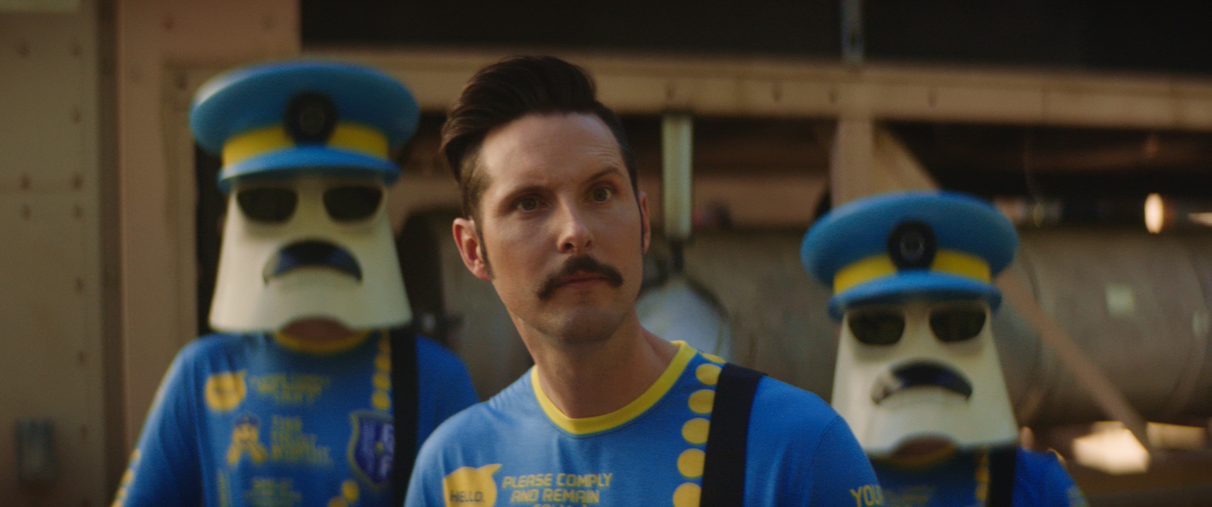 Clone Cops production still 30 - behind the scenes scene from the 2025 indie sci-fi comedy film Clone Cops featuring action and comedy